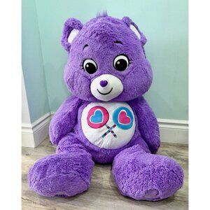 Care Bears XL Jumbo Giant Share Bear Plush 36” 3’ Purple Lollipops